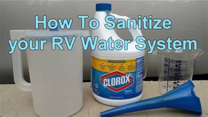 Can I put bleach in my RV fresh water tank?