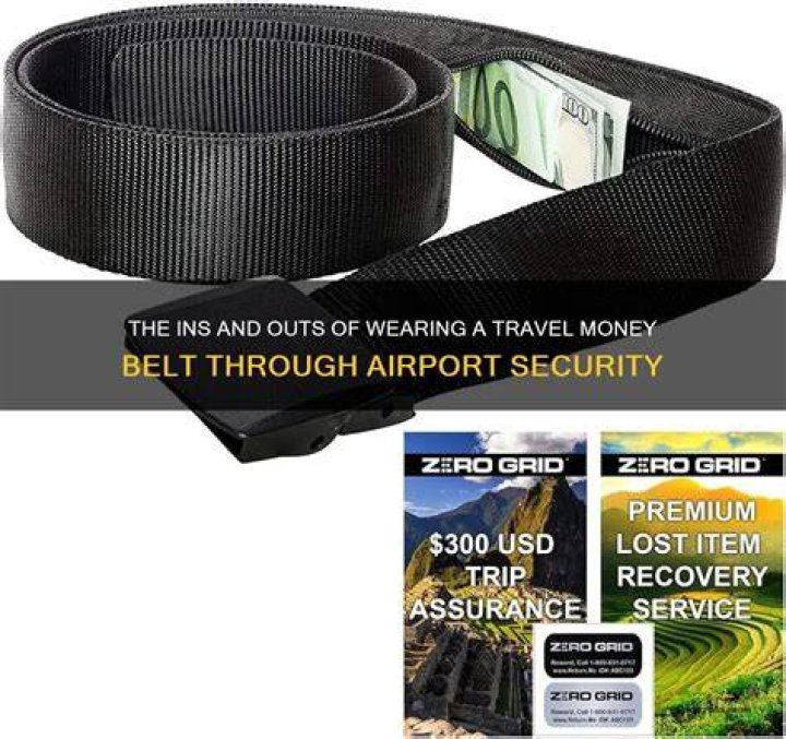 Can I wear a money belt through airport security?