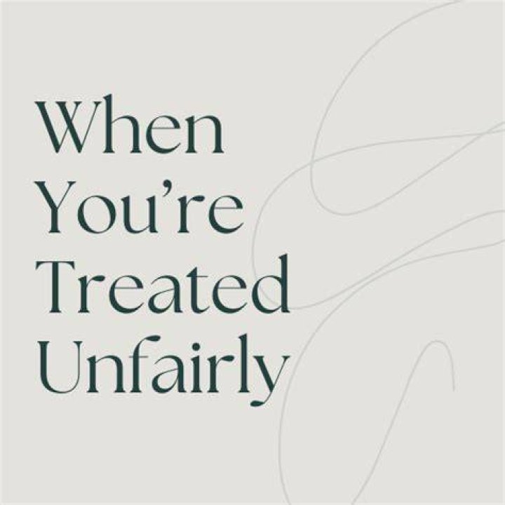 How do I talk to my boss about being treated unfairly?