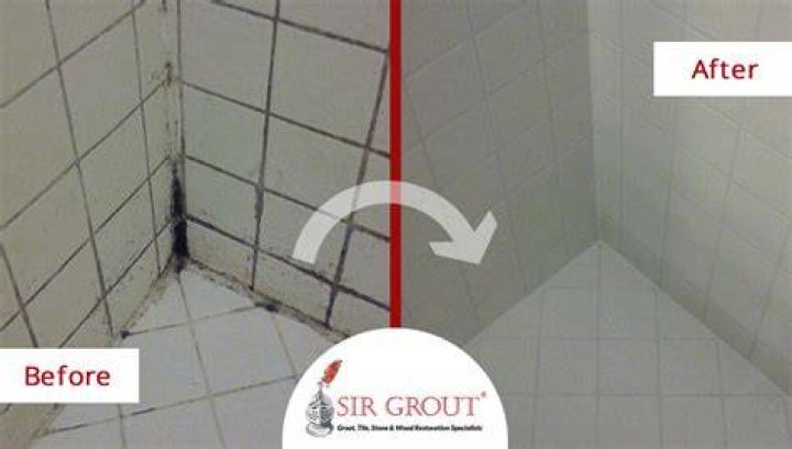 How do you get rid of black mold in shower grout?