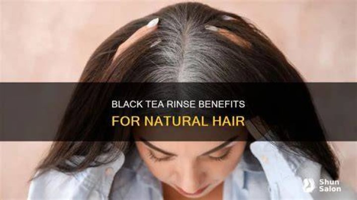How do you rinse hair with black tea?
