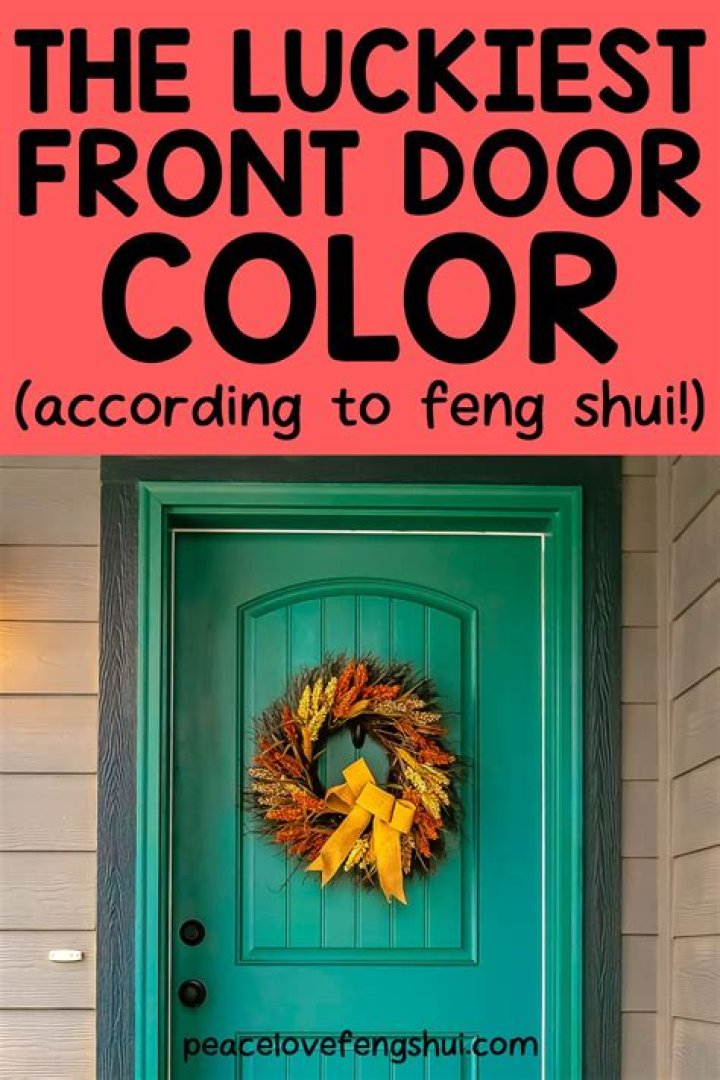 What colour is lucky for a front door?