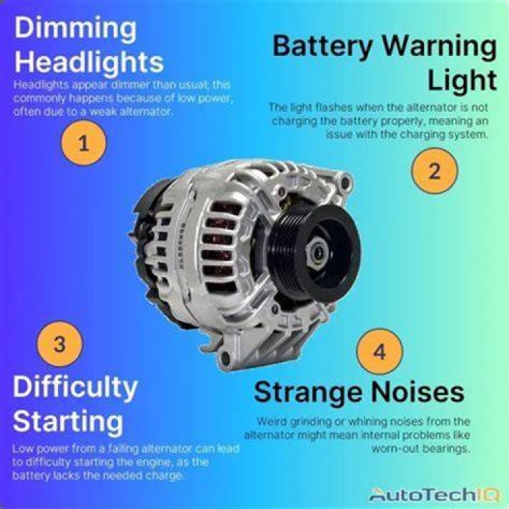 What does a failing alternator smell like?