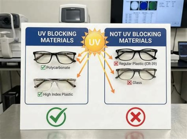 What materials do not block UV rays?