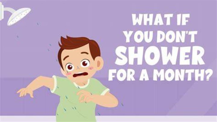 Why is George refusing to take a shower?